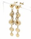 gold earrings made of stainless steel