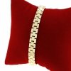 gold bracelet for a gold-plated leg