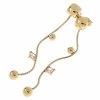 gold earrings made of stainless steel