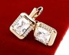 exclusive swarovski gold-plated earrings