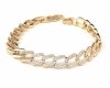 gold bracelet for a gold-plated leg