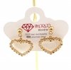 gold earrings made of stainless steel