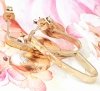 gold earrings made of stainless steel