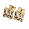 gold earrings made of stainless steel