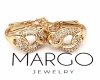 gold plated earrings with exclusive cubic zirconia