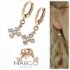 gold plated earrings with exclusive cubic zirconia