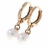 gold plated earrings with exclusive cubic zirconia