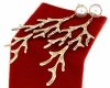 gold earrings made of stainless steel