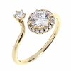 gold ring 18,60mm. gold-plated engagement xuping