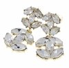 gold plated earrings with exclusive cubic zirconia