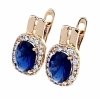 exclusive swarovski gold-plated earrings