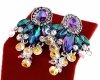 gold plated earrings with exclusive cubic zirconia
