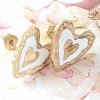 gold earrings made of stainless steel