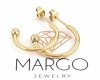 gold earrings made of stainless steel