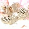 gold earrings made of stainless steel