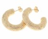 gold plated earrings with exclusive cubic zirconia