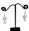 gold plated earrings with exclusive cubic zirconia