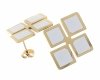 gold earrings made of stainless steel