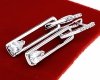 gold plated earrings with exclusive cubic zirconia