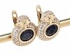 exclusive swarovski gold-plated earrings