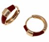 gold plated earrings with exclusive cubic zirconia