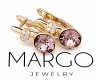 exclusive swarovski gold-plated earrings