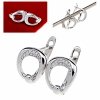 gold plated earrings with exclusive cubic zirconia