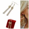 gold earrings made of stainless steel