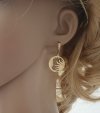gold earrings made of stainless steel