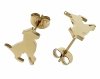 gold earrings made of stainless steel