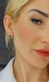 gold plated earrings with exclusive cubic zirconia