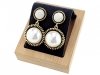 gold plated earrings with exclusive cubic zirconia