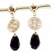 gold earrings made of stainless steel