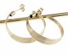 gold plated earrings with exclusive cubic zirconia