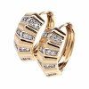 exclusive swarovski gold-plated earrings