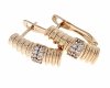 gold plated earrings with exclusive cubic zirconia