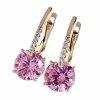 exclusive swarovski gold-plated earrings