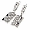 gold plated earrings with exclusive cubic zirconia