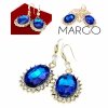 gold plated earrings with exclusive cubic zirconia