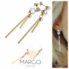 gold earrings made of stainless steel