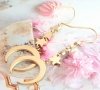 gold earrings made of stainless steel