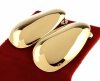 gold earrings made of stainless steel