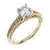 gold ring 18,60mm. gold-plated engagement xuping