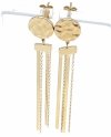 gold earrings made of stainless steel