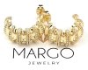 gold plated earrings with exclusive cubic zirconia