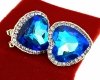 gold plated earrings with exclusive cubic zirconia