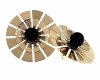 gold earrings made of stainless steel