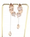 gold plated earrings with exclusive cubic zirconia