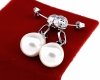 gold earrings made of stainless steel