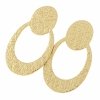 gold earrings made of stainless steel